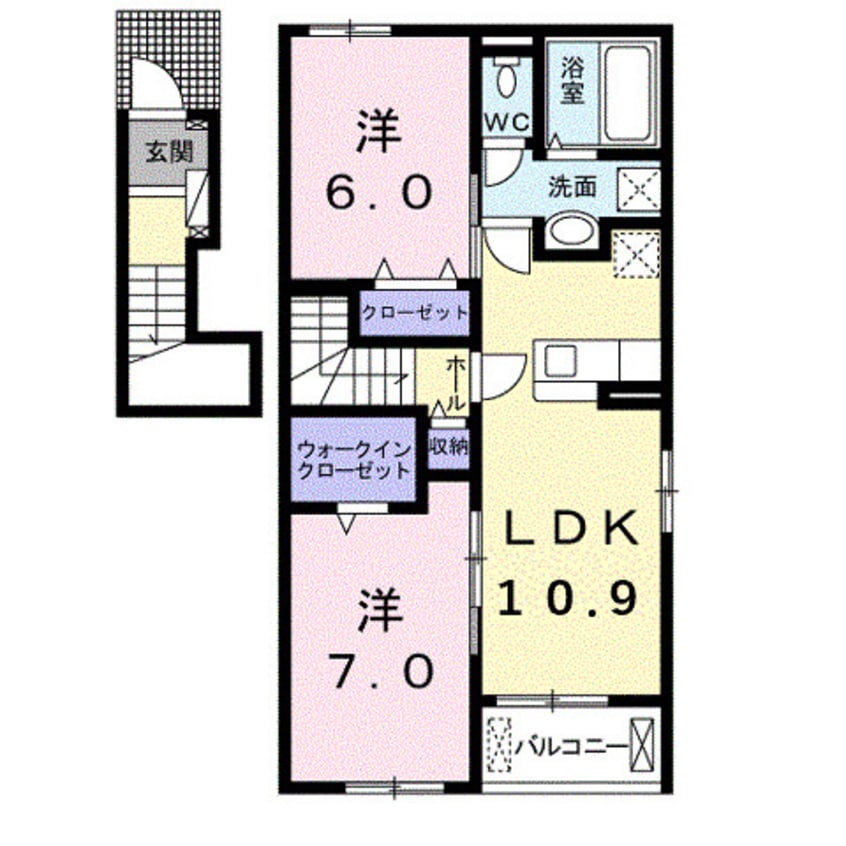 間取図 ニューライツ・エム　Ⅰ