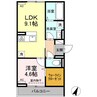 D-roomCⅦ 1LDKの間取り