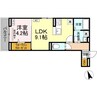フレッチェ・ボスコⅧ 1LDKの間取り