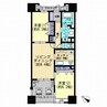 サーパスシティ福山駅前 2LDKの間取り
