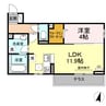 Sophia・MIRIMA 1LDKの間取り