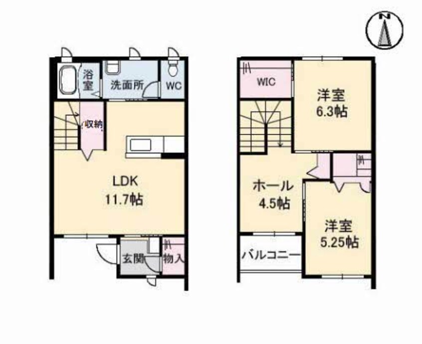 間取図 シャーメゾン水呑