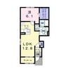 アヴニール 1LDKの間取り