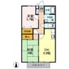 WITHみすず 2DKの間取り
