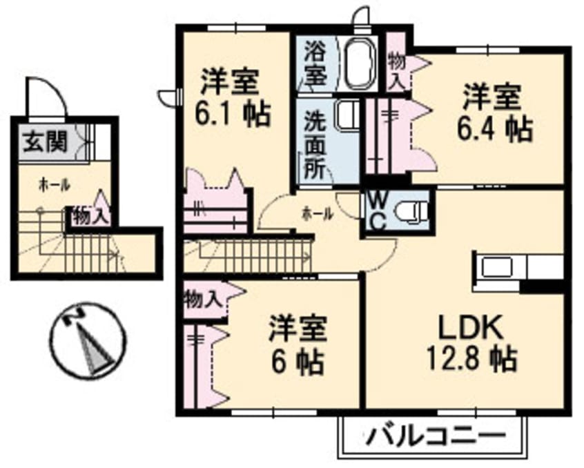 間取図 ヴィラロトス　Ｂ
