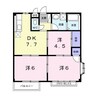 エルディムかきはら 3DKの間取り