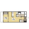 月光福山中央壱番館 1LDKの間取り