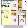 モアレフィナード A棟 3LDKの間取り