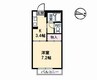 セフィラT・A・P　B棟 1Kの間取り