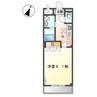 サントレノ 1Kの間取り