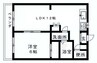 ローズハイツ 1LDKの間取り