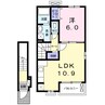ラピスⅠ 1LDKの間取り