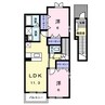パークヒル 2LDKの間取り