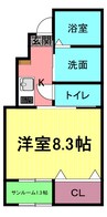 アルデバランＡ棟 1SKの間取り