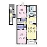 グランフォレスト 2LDKの間取り