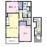 アヴェニールＣ 2LDKの間取り