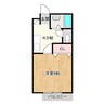 ハイムプリベール 1Kの間取り