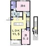 ラピス 2LDKの間取り