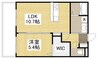アドリアーナ 1LDKの間取り