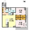 ラフィーネ南蔵王 2LDKの間取り