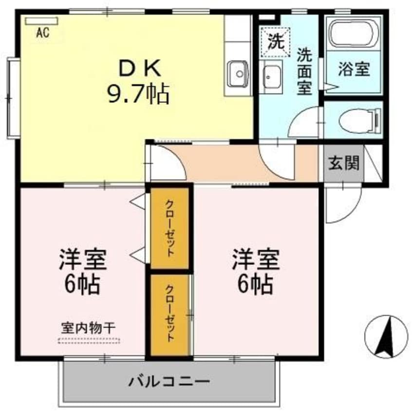 間取図 パレス新浜 A棟