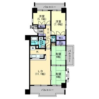 間取図 サンシティ尾道