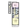 グランデ　パラッツオⅡ 1LDKの間取り