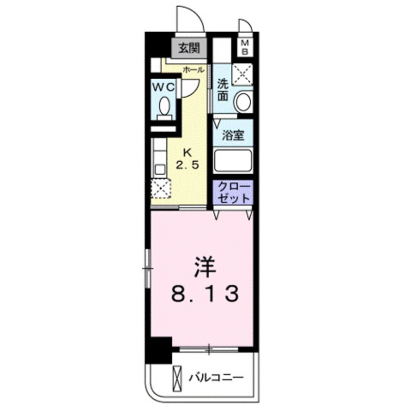 間取図 サニーソレイユ南蔵王
