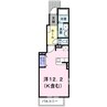 エヴァーグリーンＣ 1Rの間取り