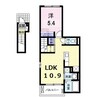 ノースカントリーＳ 1LDKの間取り