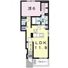 フォレスト　ガーデン　Ａ 1LDKの間取り