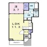 フェールⅢ 1LDKの間取り