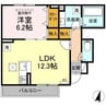 杜 セゾン 1LDKの間取り
