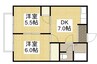 福塩線/上戸手駅 徒歩36分 1階 築25年 2DKの間取り