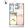 ガーデンハイム参番館 1LDKの間取り
