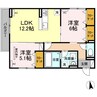 クレール 2LDKの間取り