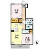 セジュールＡＩ　Ｂ棟 2DKの間取り