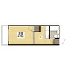 マンションＭＩＷＡ 1Kの間取り