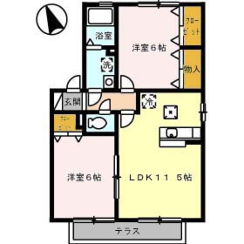 間取図 アドラブール戸手