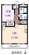 レ・コルニオーロLecorniolo 1LDKの間取り