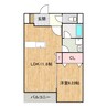 メゾンアイリス 1LDKの間取り