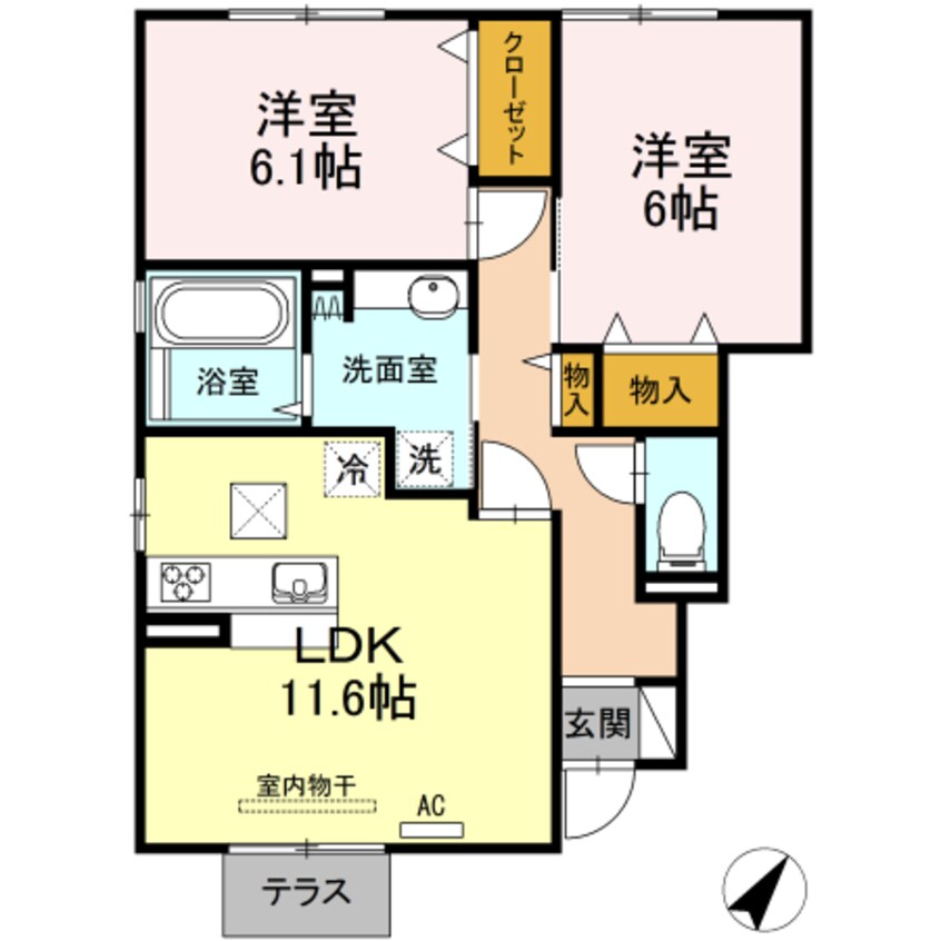 間取図 メルヴェール