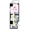 プリムローズ宝町 1Kの間取り