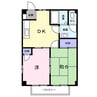 ニューシティ　シンイチＡ 2DKの間取り