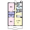 アメニティ三恵 2LDKの間取り