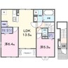ラビアン　ローズ 2LDKの間取り