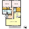 グレイスコート手城 2LDKの間取り