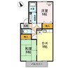 セジュールASO 2DKの間取り
