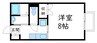 メゾンポラーノ 1Kの間取り