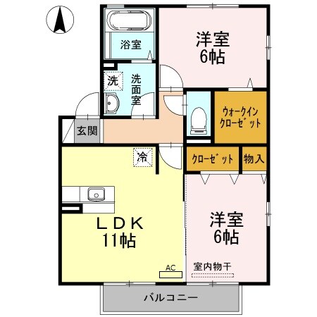 間取り図 ルミエール手城B